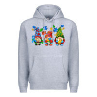 Heather Grey autism gnomes Premium Hoodie - AdoDesignShop