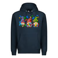 Navy autism gnomes Premium Hoodie - AdoDesignShop