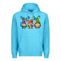 Ocean Blue autism gnomes Premium Hoodie - AdoDesignShop