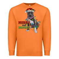 Carrot merry and bright pitbull Premium Sweatshirt - RanaPortraitStore