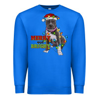 True Royal merry and bright pitbull Premium Sweatshirt - RanaPortraitStore