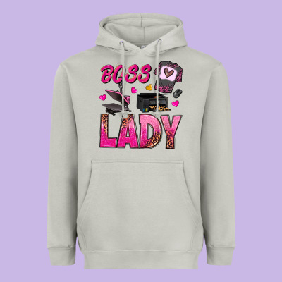 Boss Lady Heavyweight Hoodie Designed By Texasbilliewilder