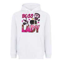 White boss lady Heavyweight Hoodie - texasbilliewilder