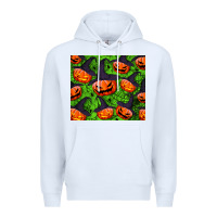 White halloween pumpkin tumbler Premium Hoodie - BundleAndBundleShop