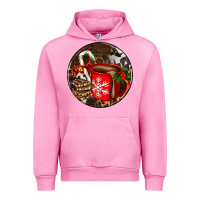 Fuchsia Pink Christmas hot chocolate and chocolate Urban Hoodie - AdoDesignShop