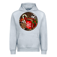 Heather Grey Christmas hot chocolate and chocolate Urban Hoodie - AdoDesignShop