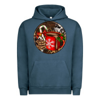 Pigment Midnight Navy Christmas hot chocolate and chocolate Urban Hoodie - AdoDesignShop