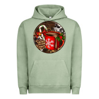 Pigment Oil Green Christmas hot chocolate and chocolate Urban Hoodie - AdoDesignShop