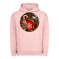 Pigment Salmon Christmas hot chocolate and chocolate Urban Hoodie - AdoDesignShop