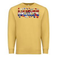 Antique Gold american nurse Premium Sweatshirt - texasbilliewilder