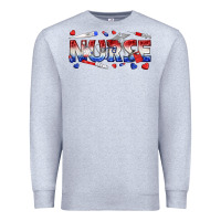 Heather Grey american nurse Premium Sweatshirt - texasbilliewilder