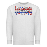 Oatmeal Heather american nurse Premium Sweatshirt - texasbilliewilder