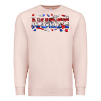 Pale Pink american nurse Premium Sweatshirt - texasbilliewilder