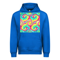 Cobalt Tie Dye Seamless Pattern Urban Hoodie - BundleAndBundleShop