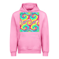 Fuchsia Pink Tie Dye Seamless Pattern Urban Hoodie - BundleAndBundleShop