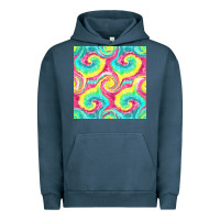 Pigment Midnight Navy Tie Dye Seamless Pattern Urban Hoodie - BundleAndBundleShop