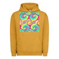 Pigment Peanut Butter Tie Dye Seamless Pattern Urban Hoodie - BundleAndBundleShop