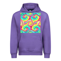 Tulip Tie Dye Seamless Pattern Urban Hoodie - BundleAndBundleShop