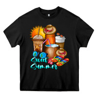 Black Sweet Summer Heavy Core Tee - CowhideDigitalArt