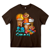 Chocolate Brown Sweet Summer Heavy Core Tee - CowhideDigitalArt