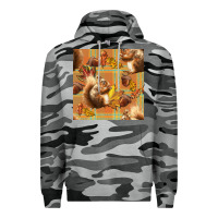 Slate Camo fall squirrel and plaid seamless Premium Hoodie - BundleAndBundleShop