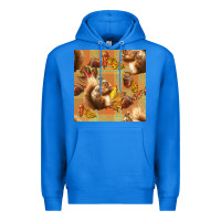 True Royal fall squirrel and plaid seamless Premium Hoodie - BundleAndBundleShop