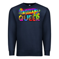Navy the future is queer Premium Sweatshirt - Zillion Design Studio