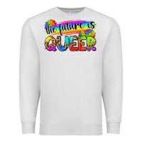Oatmeal Heather the future is queer Premium Sweatshirt - Zillion Design Studio