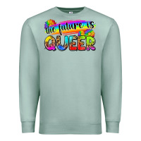 Seafoam the future is queer Premium Sweatshirt - Zillion Design Studio