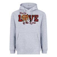 Heather Grey for the love of the tigers red Heavyweight Hoodie - RanaPortraitStore