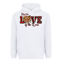 White for the love of the tigers red Heavyweight Hoodie - RanaPortraitStore