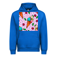 Cobalt ice cream seamless pattern Urban Hoodie - BundleAndBundleShop