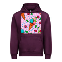 Mauve Wine ice cream seamless pattern Urban Hoodie - BundleAndBundleShop