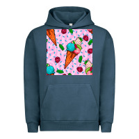 Pigment Midnight Navy ice cream seamless pattern Urban Hoodie - BundleAndBundleShop