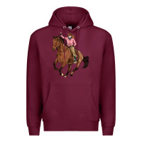 Burgundy cowgirl Premium Hoodie - Artiststas