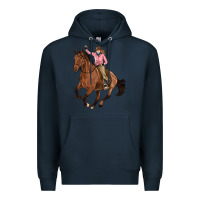 Navy cowgirl Premium Hoodie - Artiststas