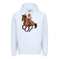 White cowgirl Premium Hoodie - Artiststas