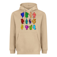 Christmas Glitter Cactus Heavyweight Hoodie | Teevron