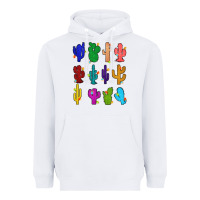 White christmas glitter cactus Heavyweight Hoodie - Zillion Design Studio