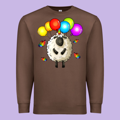 Rainbow Sheep Premium Sweatshirt Designed By Zillion Design Studio