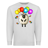 Dove Grey rainbow sheep Premium Sweatshirt - Zillion Design Studio