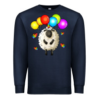 Navy rainbow sheep Premium Sweatshirt - Zillion Design Studio