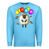 Ocean Blue rainbow sheep Premium Sweatshirt - Zillion Design Studio