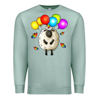 Seafoam rainbow sheep Premium Sweatshirt - Zillion Design Studio