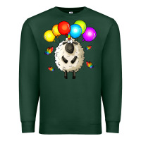 Sports Green rainbow sheep Premium Sweatshirt - Zillion Design Studio