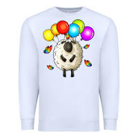 White rainbow sheep Premium Sweatshirt - Zillion Design Studio