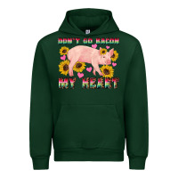 Forest Green western don't go bacon my heart pig Urban Hoodie - Artiststas