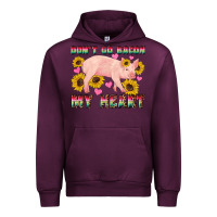Mauve Wine western don't go bacon my heart pig Urban Hoodie - Artiststas
