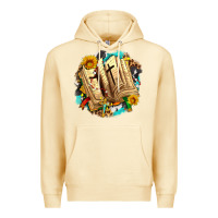 Pina Colada cross with bible and sunflowers Premium Hoodie - AdoDesignShop