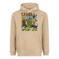Mushroom camp more worry less Heavyweight Hoodie - texasbilliewilder